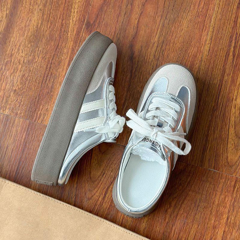 Foreign Style Super Fire Thick-soled Moral Training Half Slippers Women's Autumn 2025 New Outer Wear Lazy One Pedal Shoes Bag Head Sandals