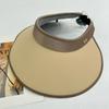 New oversized brim double-sided ice silk empty top Internet celebrity foldable storage sunscreen fashion hat sun hat shows small face