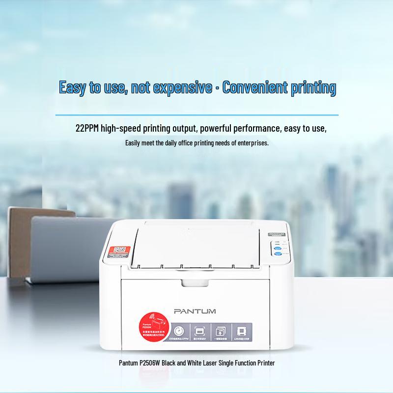 Pantum P2506W A4 Black and White Laser Printer CN plug (adapter included)