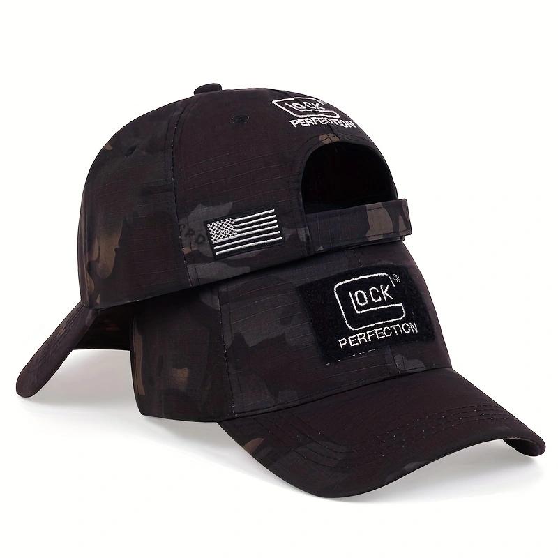 Unisex Lock Sticker Embroidery Baseball Caps Spring and Autumn Outdoor Adjustable Casual Hats Sunscreen Hat Sports Golf Cap