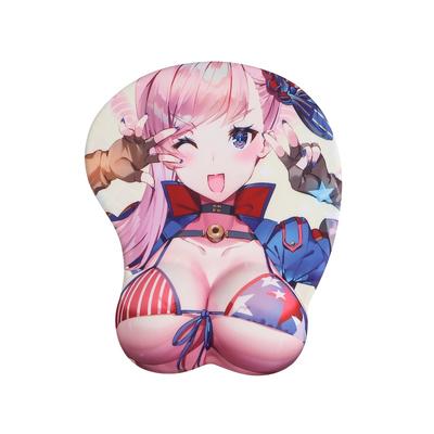 Animation Game Peripheral Sexy 3D Mouse Pad Boob Wrist Rest Protection Keyboard Pad Cute Table Pad For Men