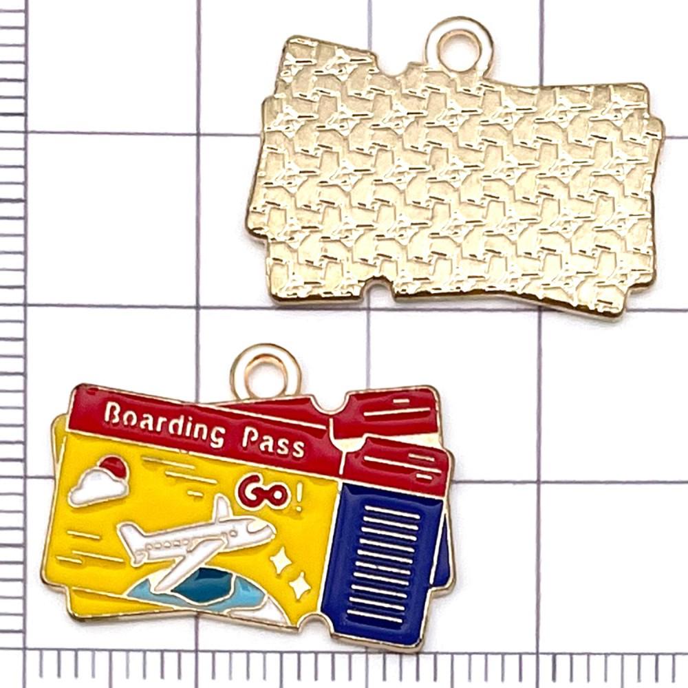 Colorful Enamel Cartoon Beach Charms for DIY Jewelry - Summer Travel Style, Set of 10
