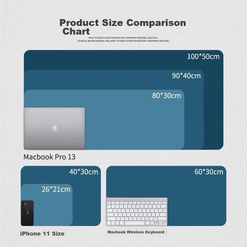 Large Mouse Pad for And Desk Mat, Precision Edge-Locked Non-Slip Keyboard Pad for Desktop Computer Table, 800*300MM Purple Gradient Smiley Face