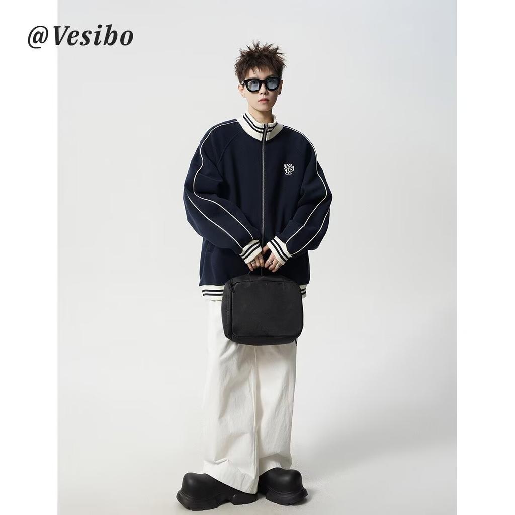 2025 Spring and Autumn Pu Handsome Coat Men's Ins High Street Fashion Brand Hong Kong Style Japanese Harajuku Style Korean Style Trendy Loose Jacket