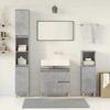 VidaXL Bathroom Furniture Set 3 Pcs Concrete Grey 3324945