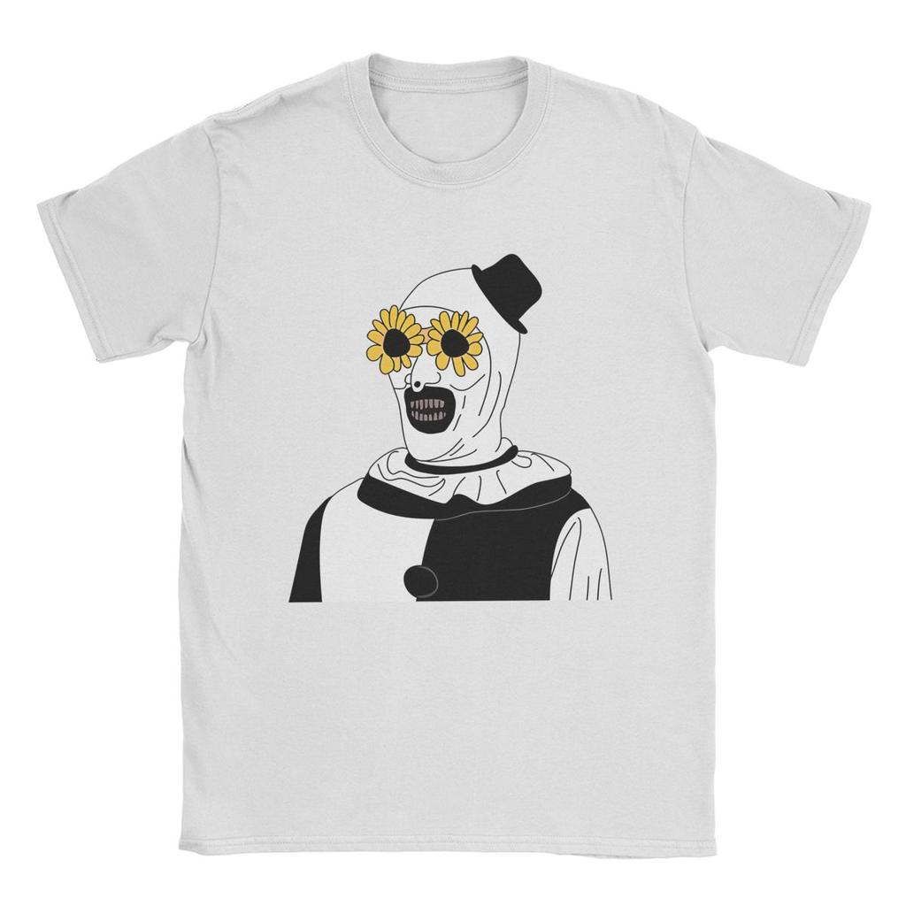 Art The Clown Terrifier T Shirt Men Pure Cotton Hipster T-Shirt Round Collar Tees Short Sleeve Clothes Graphic
