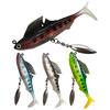 Bionic Bait Realistic Angling Soft Rubber Compact Fake Sea Sequins Baits for Fishing Ground