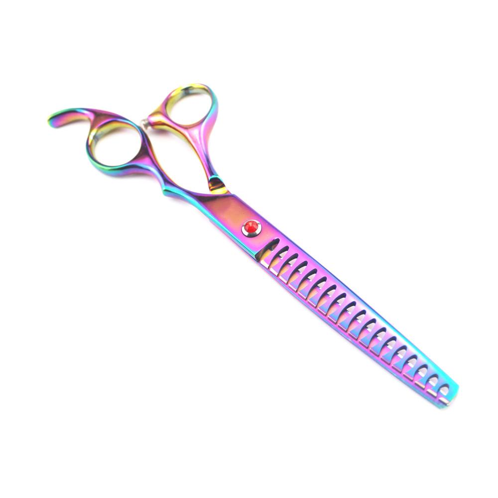 Professional 7 '' Fishbone Pet Dog Grooming Hair Scissors Thinning Barber Tools Haircut Shears Hairdresser Scissors