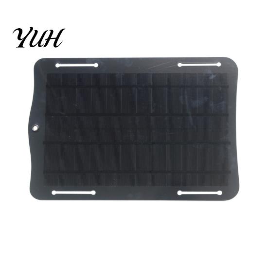 10W Solar Panel 5V Charger with USB Cable High Corrosion-resistant Efficiency Universal Outdoor Emergency Power for Phones Fans 10W