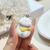 Keychain Pendant 3D Cat Beads Design Mini Size Keyring Keys Bags Phone Lanyard Versatile Hanging