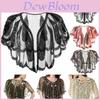 Vintage 1920er Damen Schal Perlen Pailletten Abend Cape Bolero Flapper Überwurf Für Party Und Hochzeit