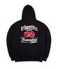 Gambler Girl Red Dice Black White Hoodie