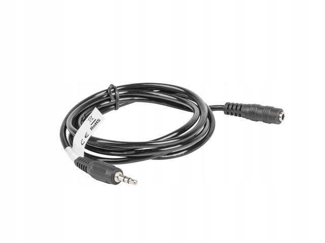 Kabel audio Lanberg stereo minijack - minijack M/F 5m