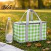 Camping Lunch Bag Insulated Picnic Bag, Foldable Thermal Basket for Outdoor, Heavy Folding Duty Aluminum Foil Cooler Food, Accessory Durable Storage