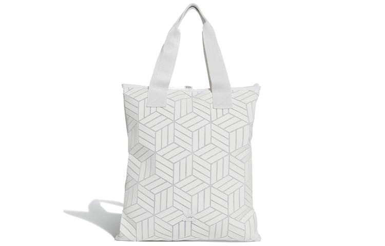 

Adidas Originals Polyurethane Tote Bag, Shopping Bag, Shoulder Bag, Handbag Unisex Pure White DY2970