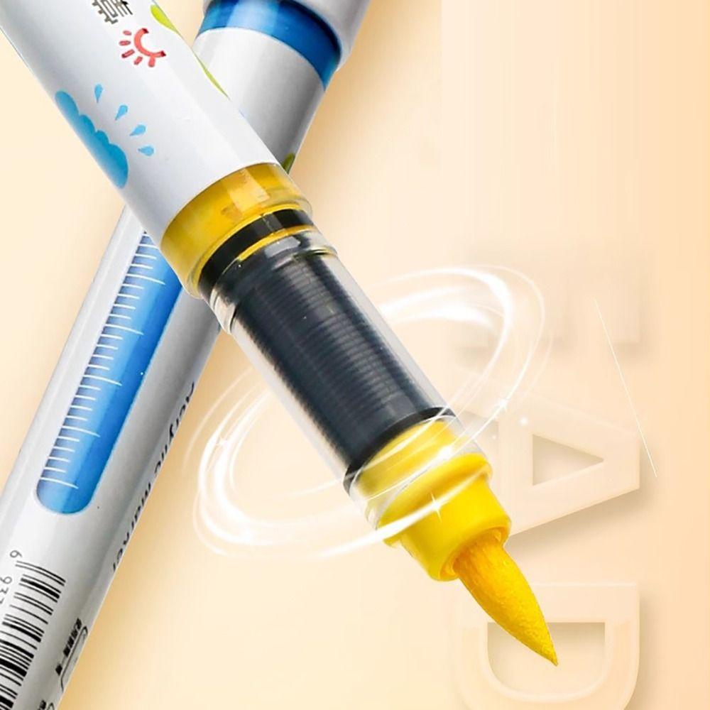 Soft Tip Acrylic Marker Straight Liquid Art Watercolor Pen Professional Colour Pen  Graffiti