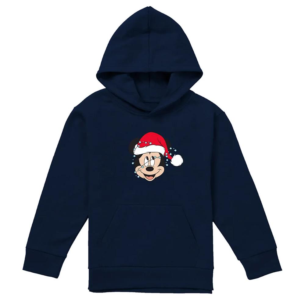 Mickey Mouse Childrens/Kids Fairy Lights Wrap Christmas Hoodie
