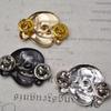 1pc Creative Badge Skull Insignia Patriotism Pendant Souvenir Commemorative Badge Brooch Decoration Crafts Souvenir Gift