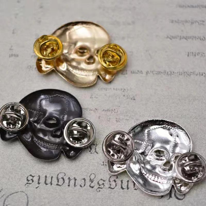 1pc Creative Badge Skull Insignia Patriotism Pendant Souvenir Commemorative Badge Brooch Decoration Crafts Souvenir Gift