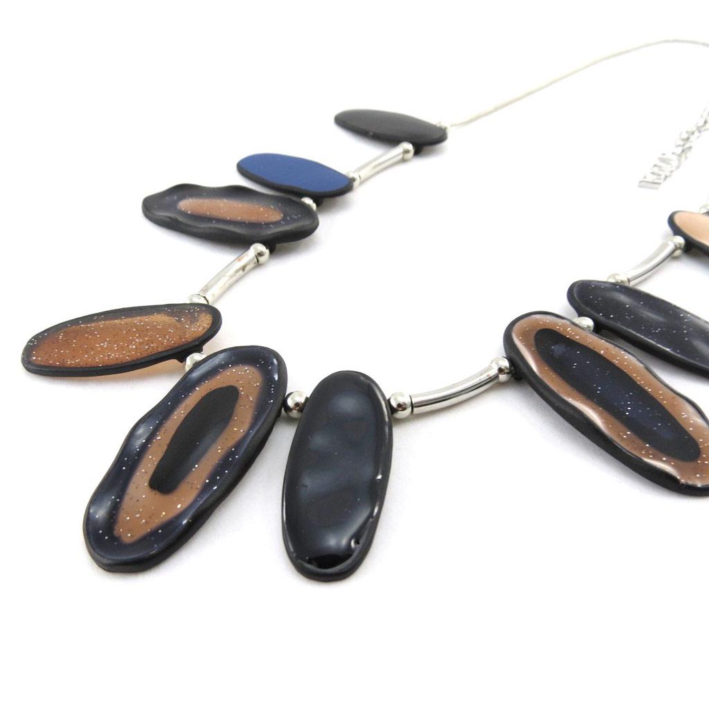 

NOA [J2155] - Collier Créateur Coloriage bleu marron