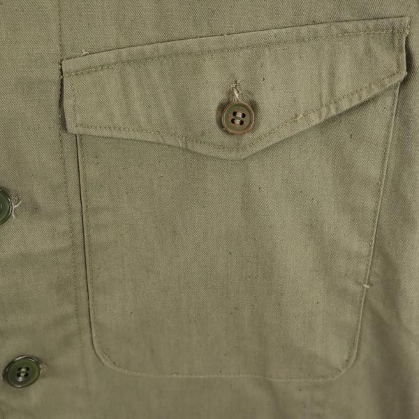 Japanese Army 40s 1945 WW2 Military Jacket Khaki Men's Used