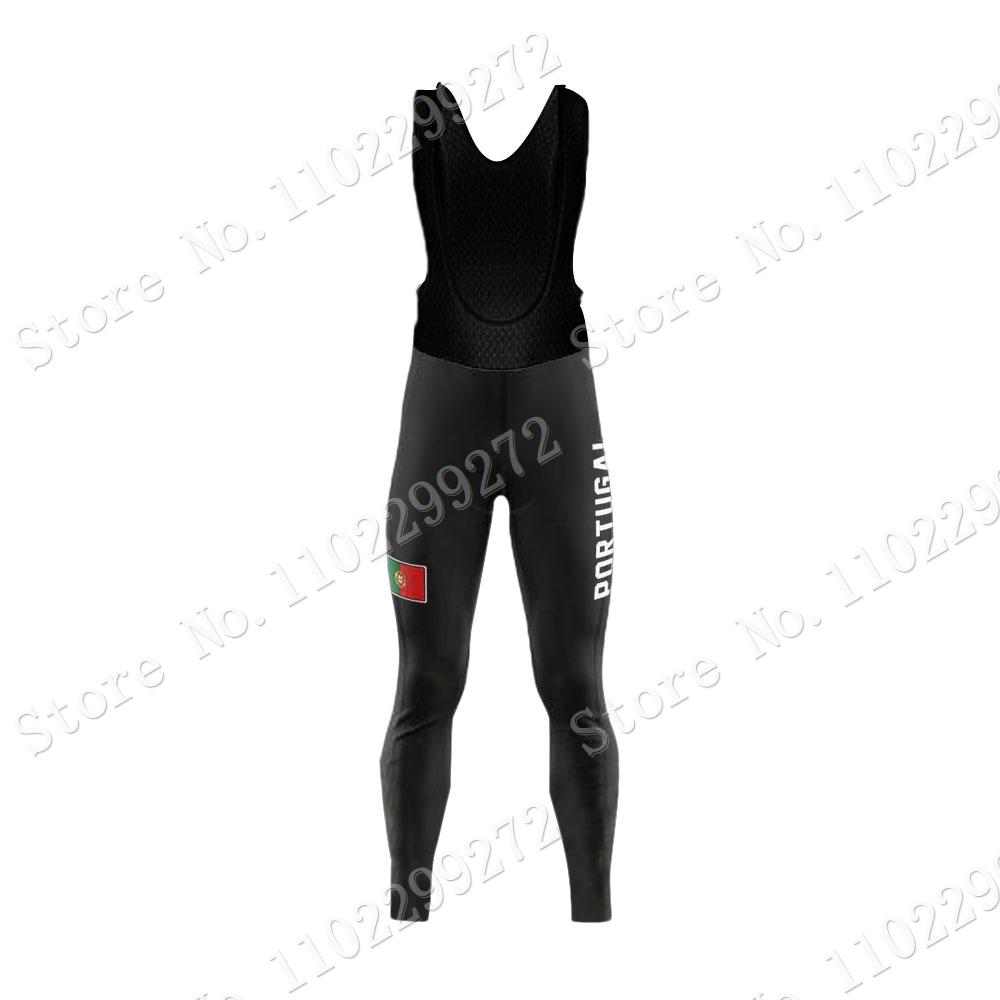 New Portugal National Team Cycling Jersey Set Winter Mens Long Sleeve Clothing Suit MTB Bike Road Pants Bib Ropa Ciclismo