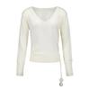Poeoling Sugarplum V-Neck Knit (Ivory)