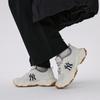 MLB New York Yankees Textile, Synthetic Leather Breathable Lightweight Height Increasing Low top Chunky Sneakers Unisex 3ASHC055N-50IVS