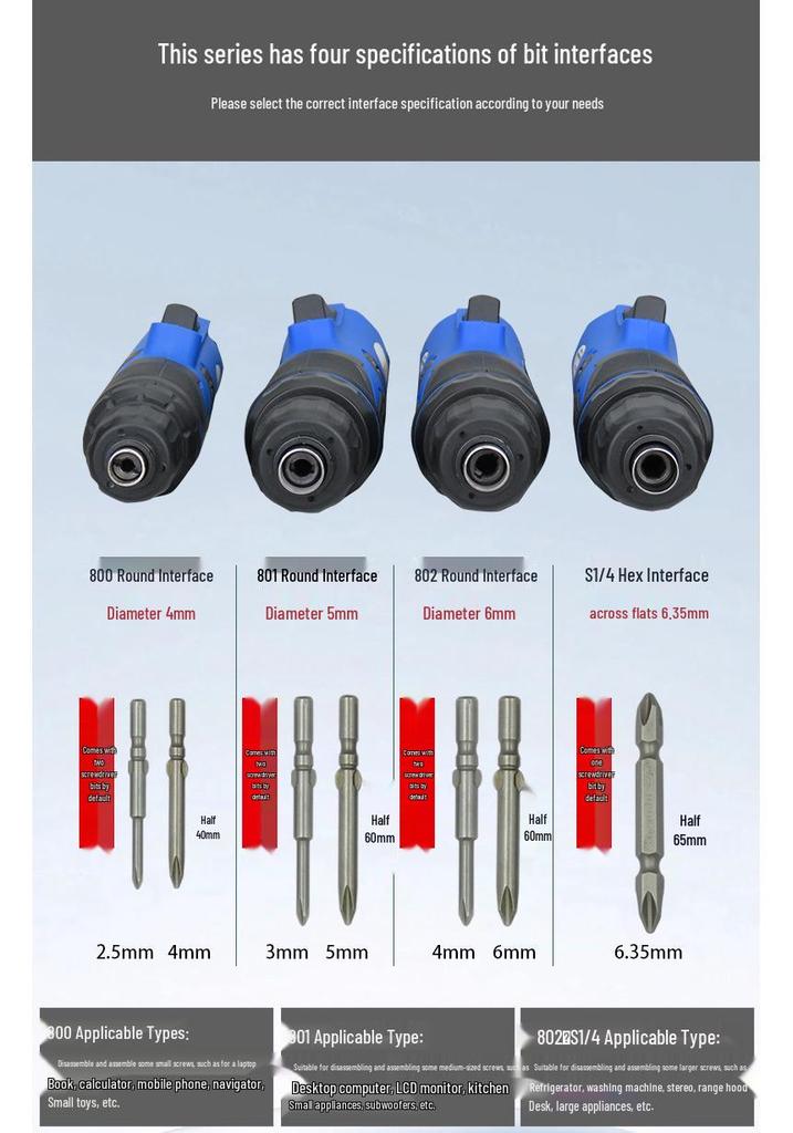 Gaobao Multi-Function Brushless Plug-in Electric Screwdriver with Auto-Stop and Variable Speed