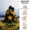 1pc Studio Ghibli Lord of the Rings Flannel Blanket Soft Warm Throw for Home, Office, Travel, All Season Cozy Bedding Gift, Office