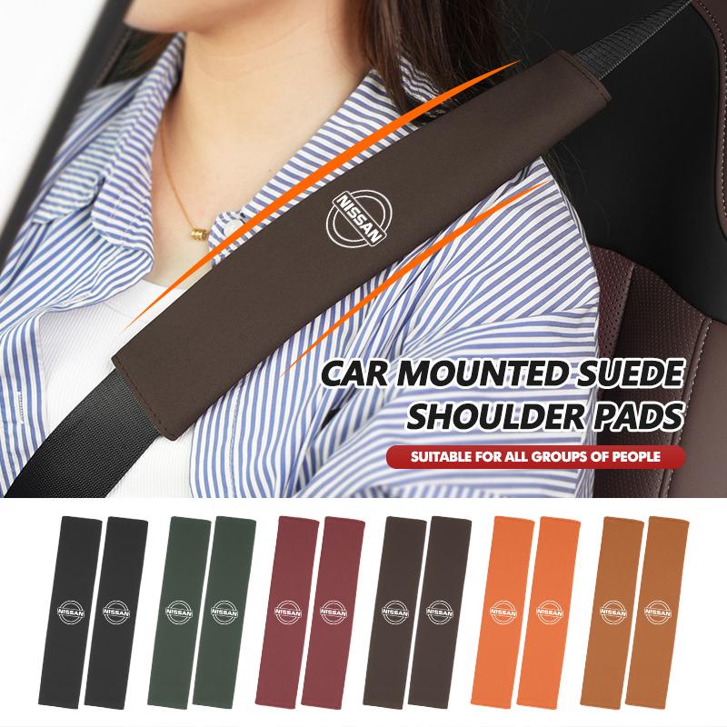Car Styling Seat Belt Cover Protector Shoulder Pad Cushion For f444 Navara Almera Sentra Rogue Pathfinder Sylphy Leaf 444f