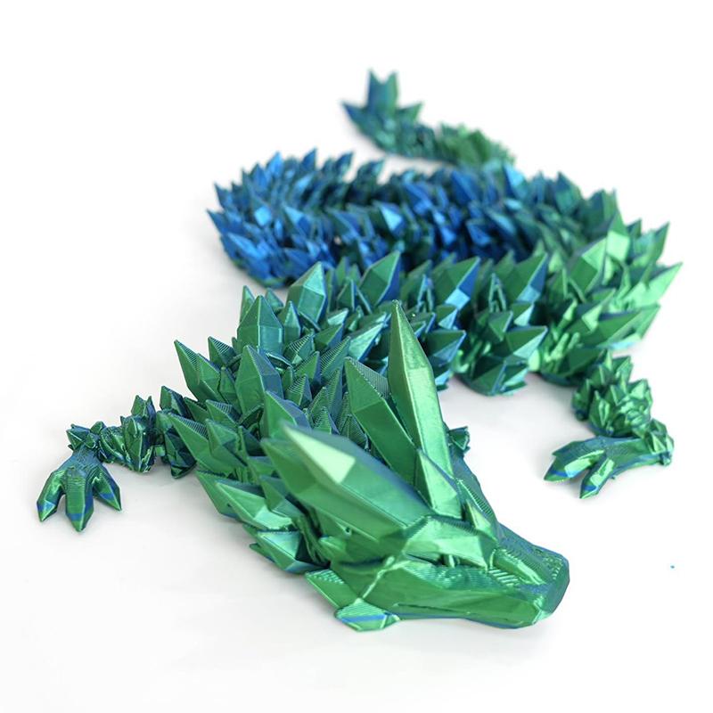 3D-printede dragefigurer Flerleddet bevegelig dragemodell Leker Bordplate Dekorativt ornament Bursdagsgaver