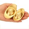Alloy ingots Imitation Gold Antique Attracting Wealth Desktop Ornaments Living room decorations Opening and housewarming gifts