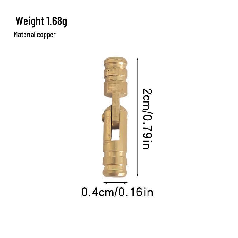 Brass Cylinder Hidden Hinges for Wooden Gift Boxes and Metal Hardware Accessories