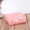 10pcs Square Kraft Paper Box Cardboard Packaging Valentine's Day Wedding Easter Party Gift Box With Ribbons Candy Storage