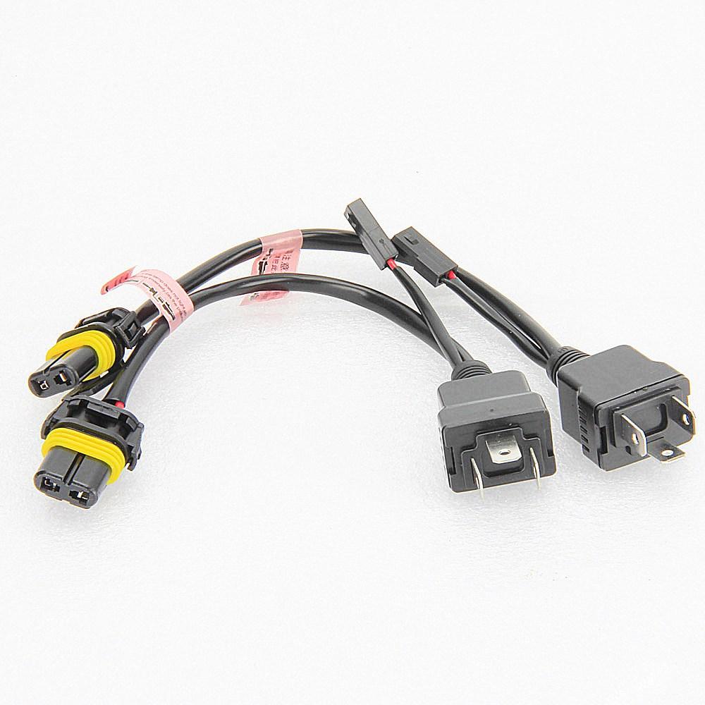 2pcs Bi Xenon H4 12V Cable Wire Harness For H4 9003 Hi/Lo Bi-Xenon HID Bulbs Wiring Controllers Play and Plug