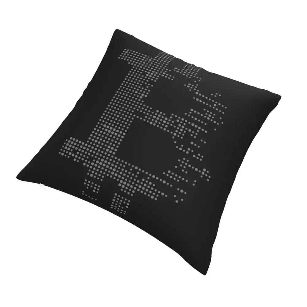 Bitcoin Cryptocurrency Pillowcase Printing Polyester Cushion Cover Decorations Throw Pillow Case Cover Home Square X