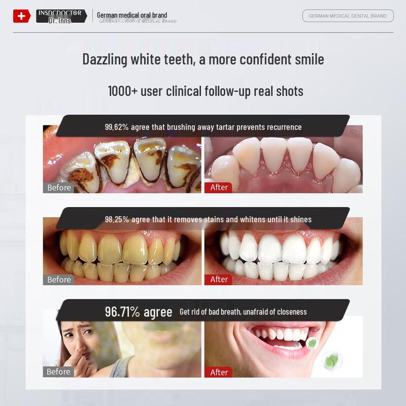 INSDCDOCTOR Aufhellende & Fleckenentfernende Zahnpasta