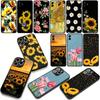 Sunflower Flower Painted Yellow Phone Case for Samsung Galaxy S25 S23 S22 S24 FE Ultra Plus A56 A05 A06 A15 A16 A57 S7 Edge