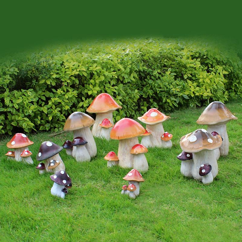 Cartoon Simulatie Grote Paddenstoel Decoratie Buiten Tuin Patio Landschap Ornament