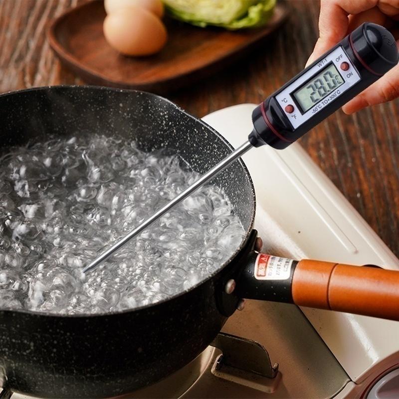 Practical New Stainless Steel Digital Food Thermometer Probe For Kitchen Cooking BBQ Meat Steak Turkey Wine Temperature Test