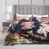 High School DxD  Flannel Blankets Winter Super Soft Throw Blanket for Children Living Room Street Trend Bedspread Sofa Bed Cover