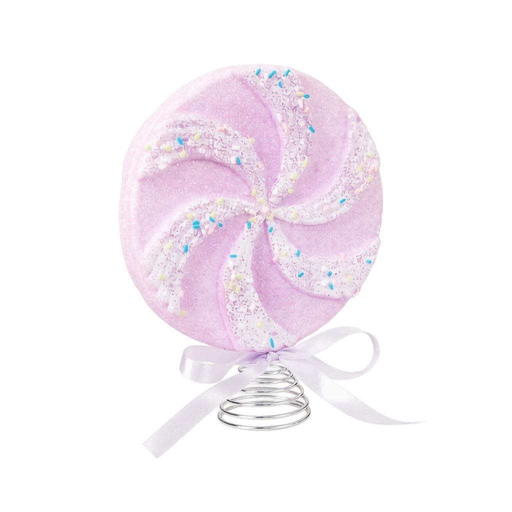 Lollipop Ice Cream Christmas Tree Topper – Festive Holiday Decoration for Tree Top and Scene Setup