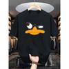 Men's Summer Loose Plus Casual Print Sports Round Neck Short Sleeved Quick Drying Sports T-shirt Top