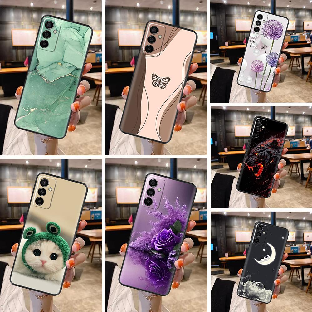 For Samsung Galaxy M13 4G Case Cartoon Butterfly Soft Silicone TPU Phone Cases For Samsung M13 Cover M 13 Coque Shockproof Funda
