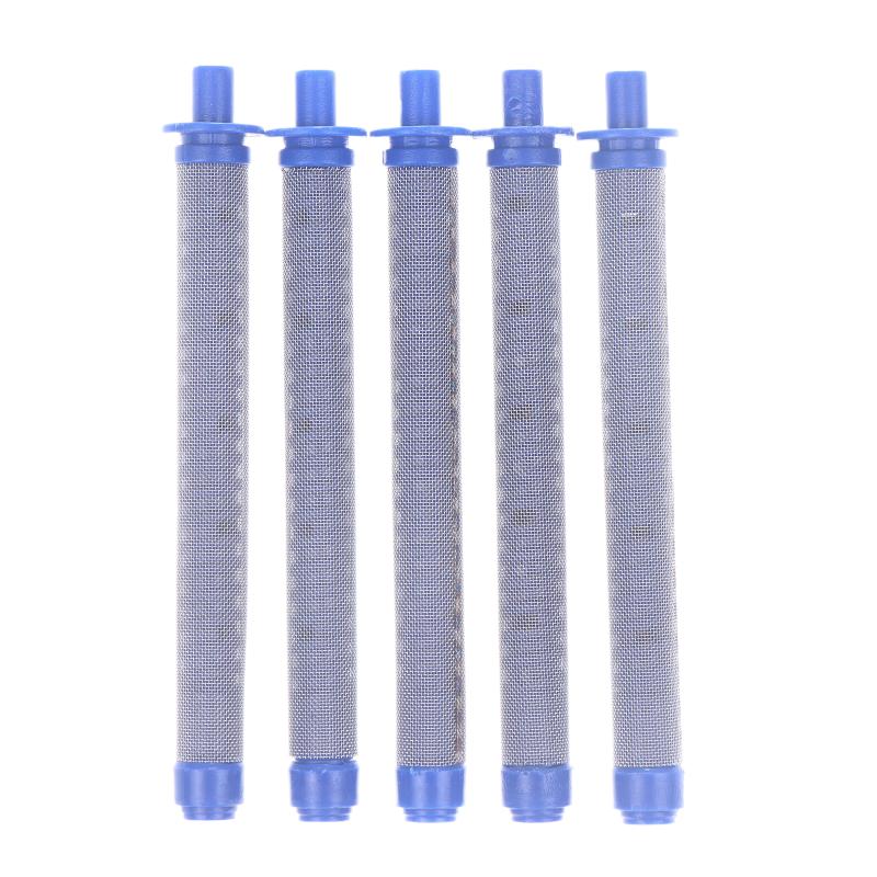 Blue Filters for Airless Spray Guns: 5/10 Pcs, High Pressure Compatibility, 60 Mesh