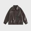 Unisex Retro Motorcycle-Style PU Leather Hip-Hop Jacket for Fall
