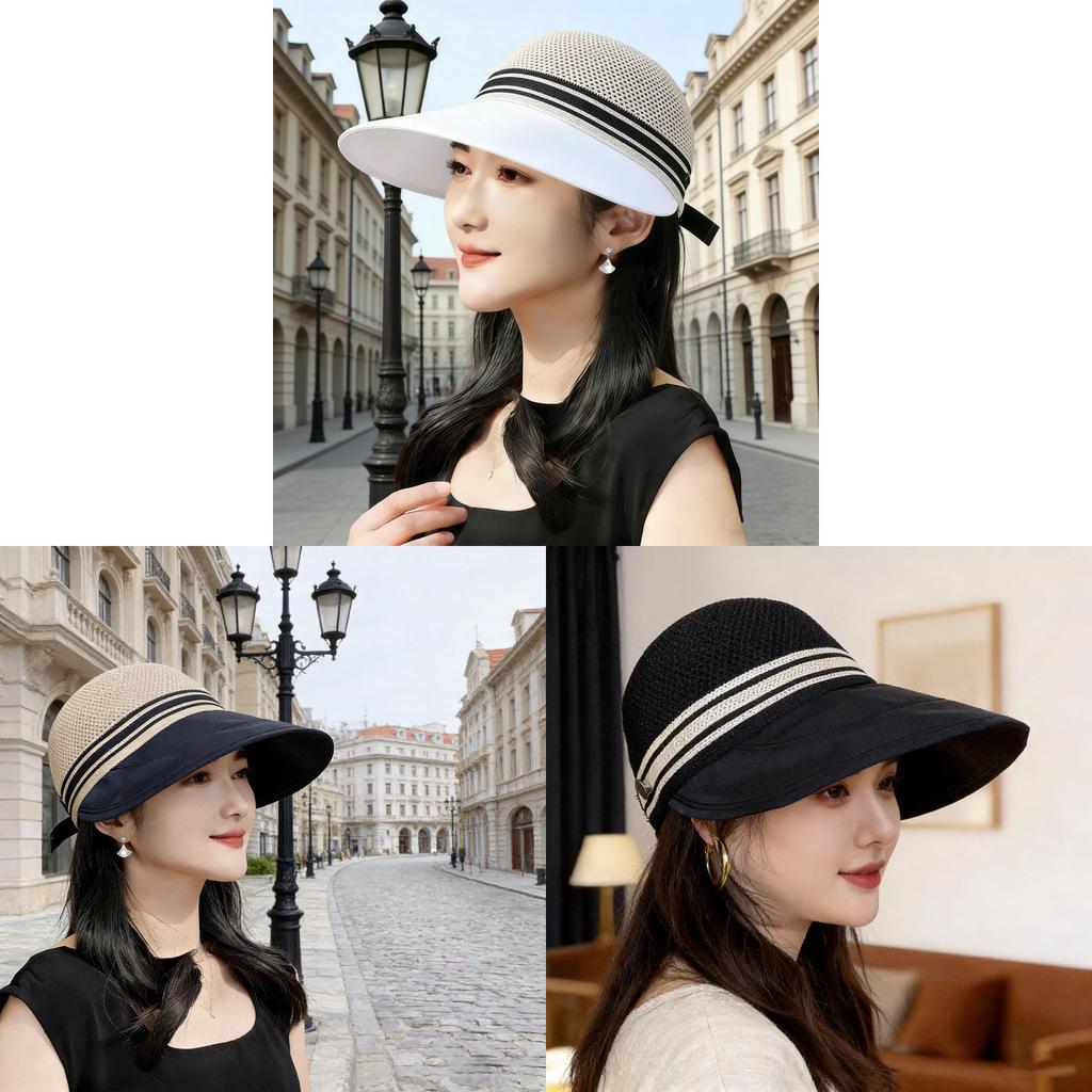 Ultralight Sun Protection Cap With Large Brim For Summer Beach Outdoor Sunshade Womens Foldable Hat