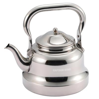CAPTAIN STAG Bollitore per barbecue da campeggio, capacità massima dell'acqua 1,5 l, bollitore da campeggio in acciaio inossidabile a bocca larga UW-3583