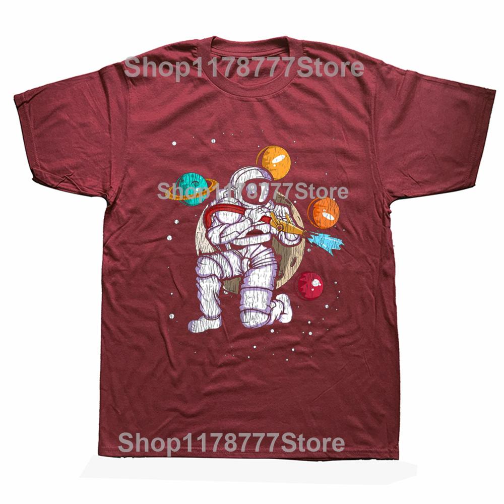 Firefighter Astronaut Space Fireman T Shirts Graphic Streetwear Short Sleeve Birthday Gifts Summer Style Tshirt Mens Clothing